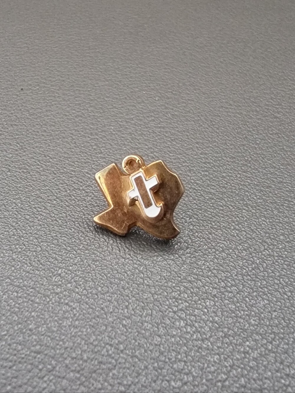 2.0g Solid 10K Gold Texas Instruments TI Texas State Employee Lapel Pin LGB